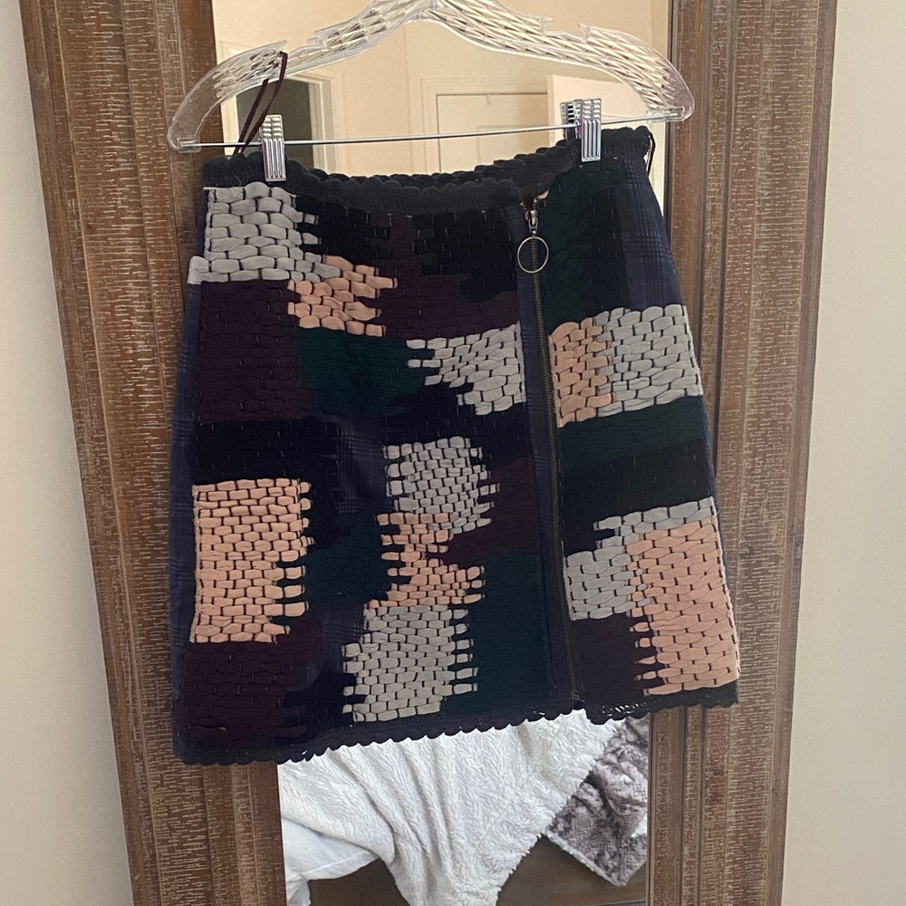 Anthropologie Multicolor Woven Skirt